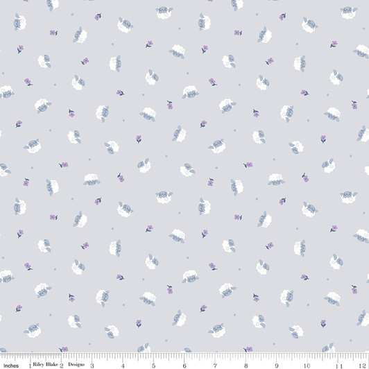 Riley Blake - Twinkle Little Star - Flock, Gray