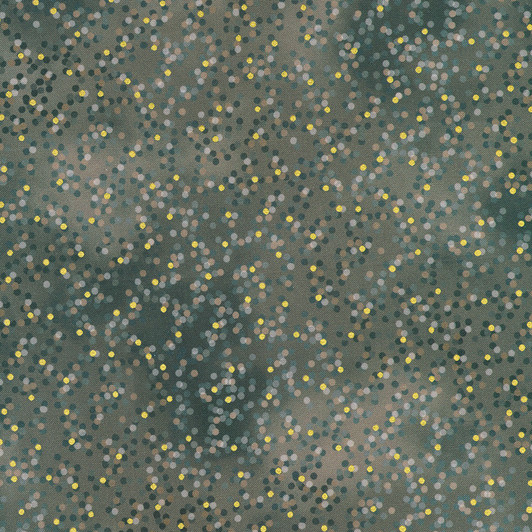 Robert Kaufman - Mixed Metallics - Dots w/Gold Metallic Dots, Shadow