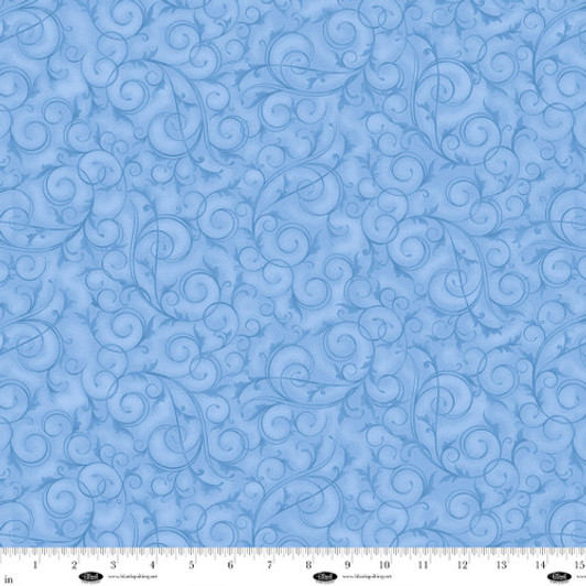 Blank Quilting - 108" Swirls & Twirls - Swirls, Blue