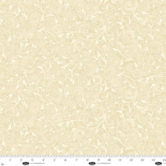 Blank Quilting - 108" Swirls & Twirls - Swirls, Cream