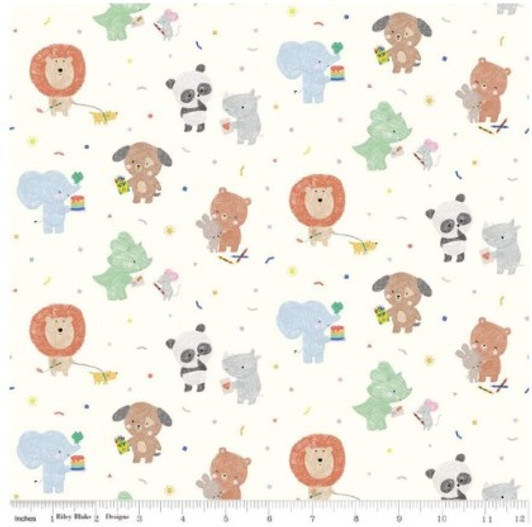 Riley Blake - New Box of Crayons - Main Print, Cloud