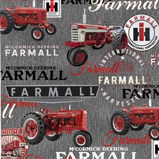 Sykel - Farmall - Tractors with Words, Gray