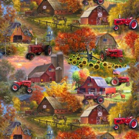 Sykel - Farmall - Tractors w/Barns, Multi