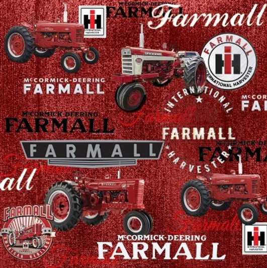 Sykel - Farmall - Logos & Tractors, Red