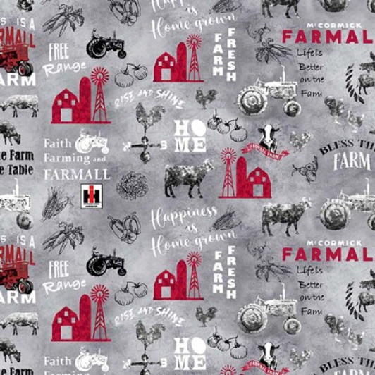 Sykel - Farmall - Farm To Table Allover, Gray