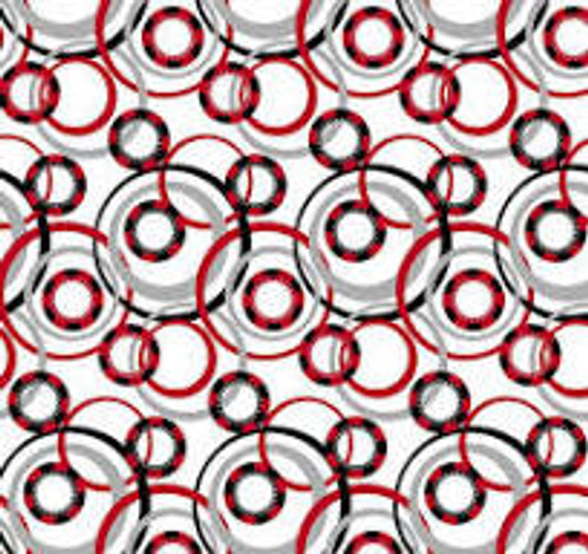 Blank Quilting - Scarlet Story - Circles, White