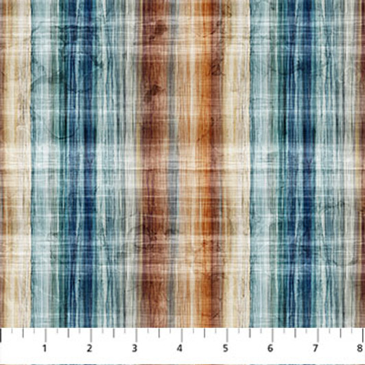 Northcott - Fox Den - Plaid, Beige Multi