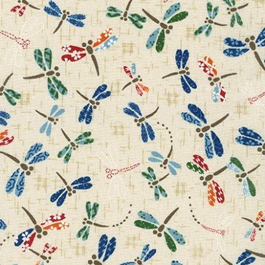 Robert Kaufman - Sevenberry: Kasuri 2 - Dragonflies, Natural