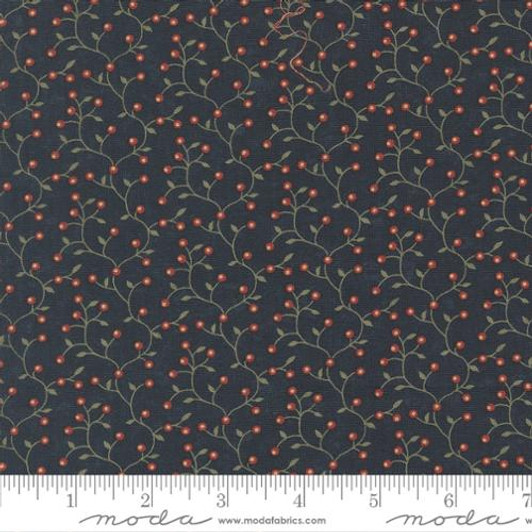 Moda - Wheatland - Berry Vines, Dark Blue