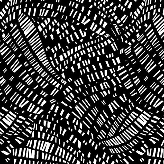 Benartex Traditions - Go With The Flow - Mosaic Flow, Black/White