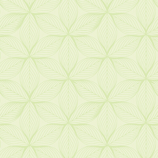 Benartex Traditions - Go With The Flow - Star Leaves, Light Lime