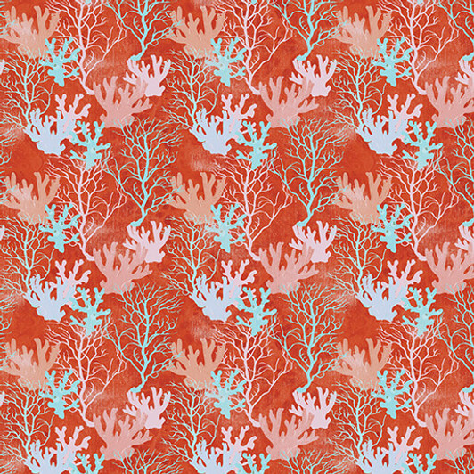 Benartex Traditions - Under The Sea - Coral Reef, Coral