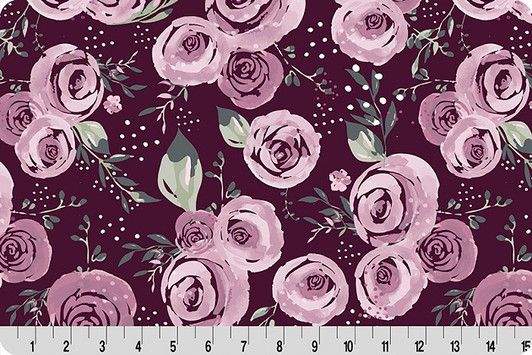Shannon Fabrics - Quilting Cuddle - Meet Me in the Garden - Roses, Woodrose