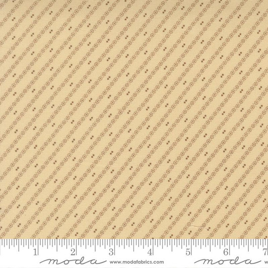 Moda - Wild Orchid - Diagonal Stripe, Vanilla Bean