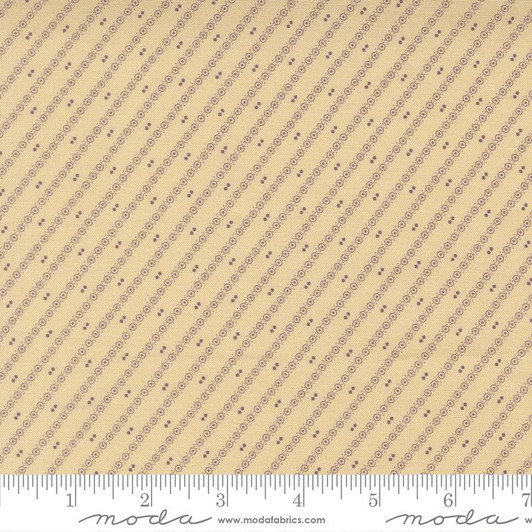 Moda - Wild Orchid - Diagonal Stripe, Moth/Vanilla Bean