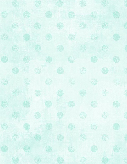 Wilmington Prints - Essentials Dry Brush Checks Dots Plaid - Dots, Pale Aqua