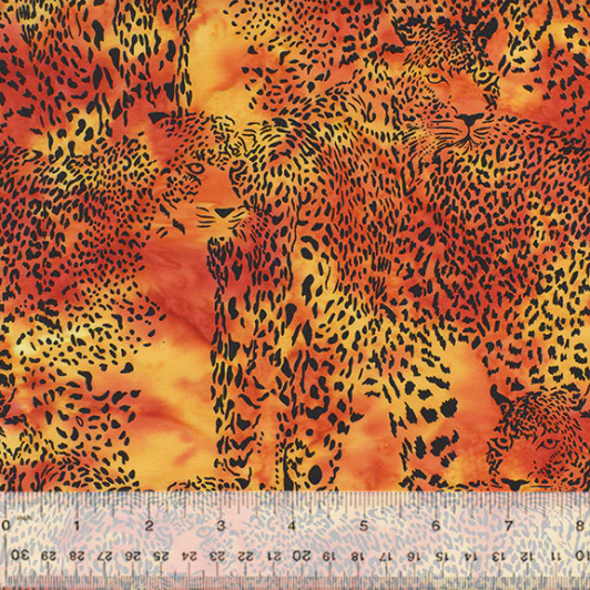 Anthology - Batiks Wild Thing - Cheetah, Flame