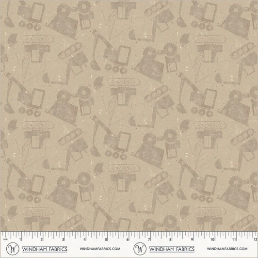 Windham Fabrics - Diggers & Dozers - Load by Load, Cement