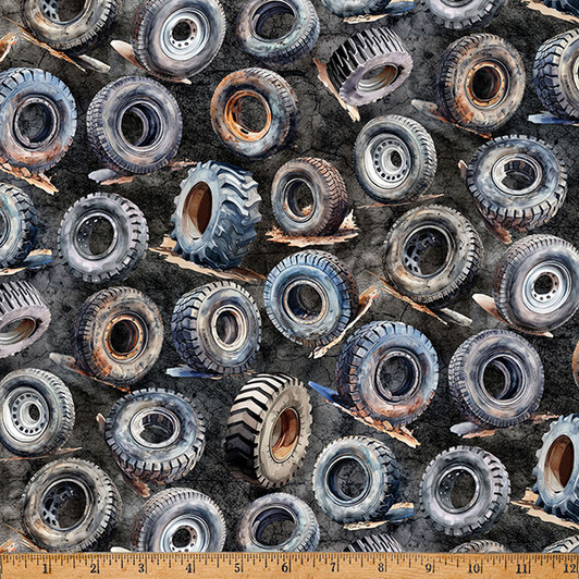 Hoffman California - Hammer Down - Tossed Tires, Black