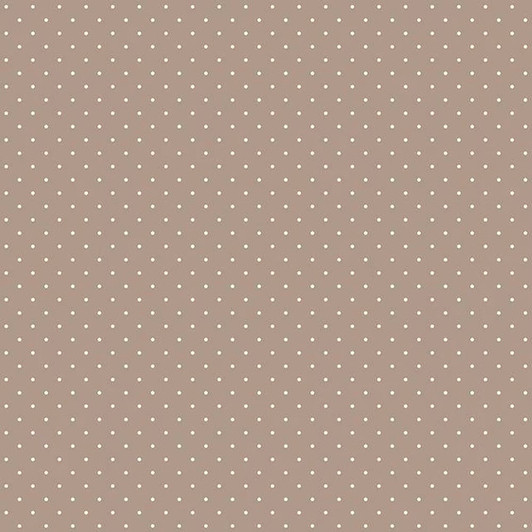 Riley Blake - Designer Flannel - Dots, Taupe