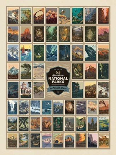 Riley Blake - National Parks - 54" x 72" Wilderness Wonders Panel, Multi