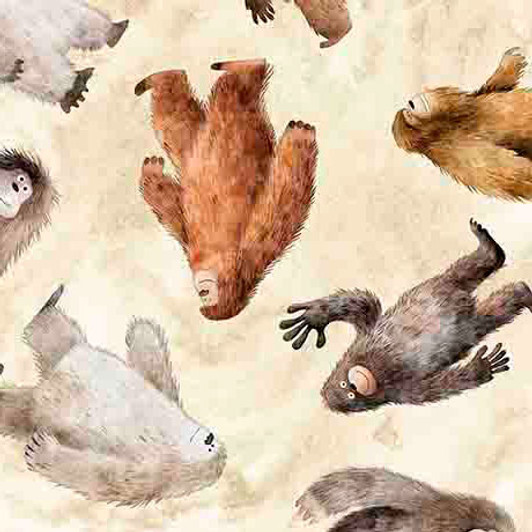 Quilting Treasures - Bigfoot - Bigfoot Toss, Cream