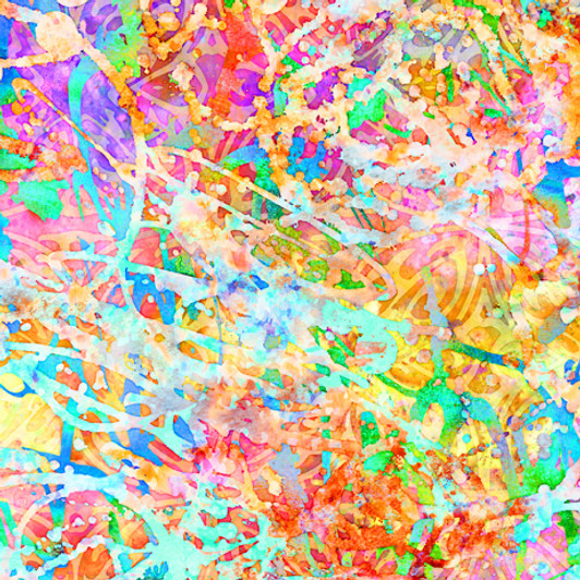 Quilting Treasures - 118" Panarama Got Your Back - Abstract, Multi