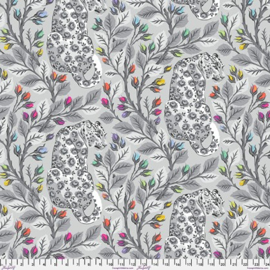 Free Spirit - Tula Pink Minky - Graywork & True Colors - Beauty Mark, Fog