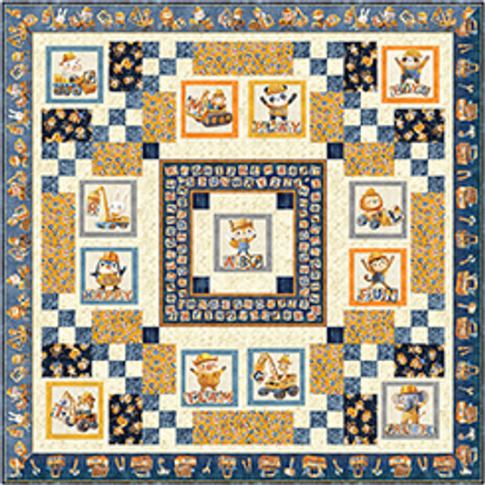 Quilting Treasures Pattern - Little Builders Pattern - Featuring Build It Coll.
