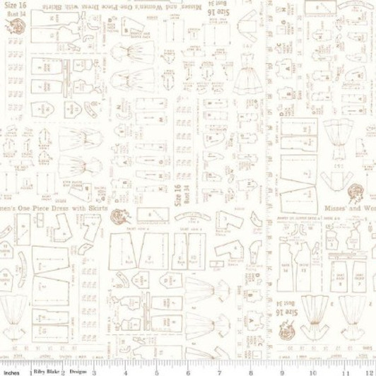 Riley Blake - Bee Backgrounds - Diamond, Turquoise