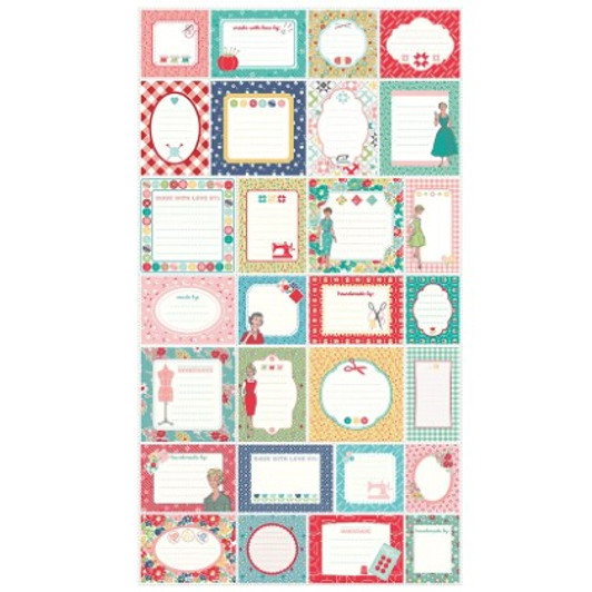 Riley Blake - My Happy Place - 24" Label Panel, Multi