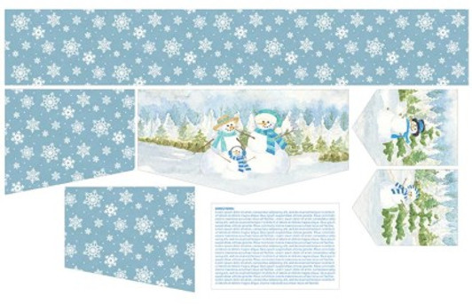 Riley Blake - 57" Home Decor - Mantel Runner of the Month Panel, January