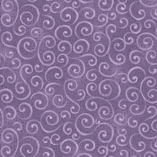 Benartex Traditions - Autumn Breeze - Swirling Winds, Purple