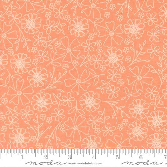 Moda - In The Garden - Garden Sketch, Peach
