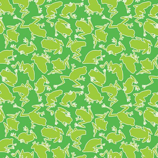 Kanvas Studio - Rainforest Glow - Camo Frogs, Green