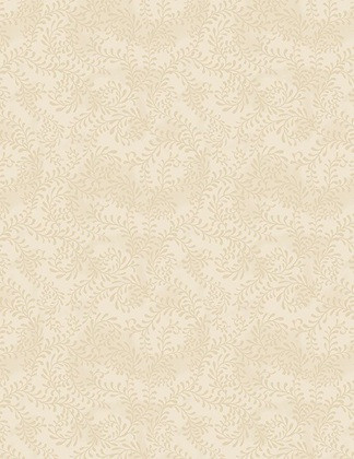 Wilmington Prints - Essentials Swirling Leaves - Cream