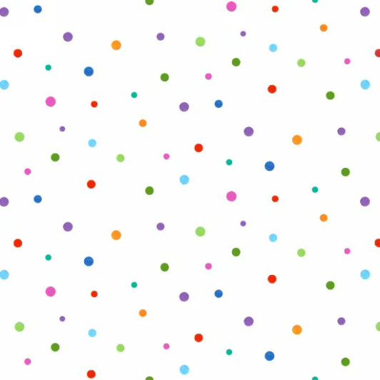 Elizabeth Studio - Insects All Around - Multi Dots, White