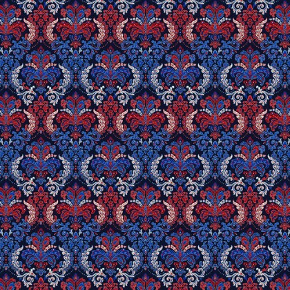 Henry Glass - 108" Liberty Hill - Damask, Navy