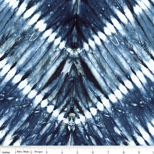 Riley Blake - Expressions Batiks - Express Yourself! - Shibori, Dark Skies