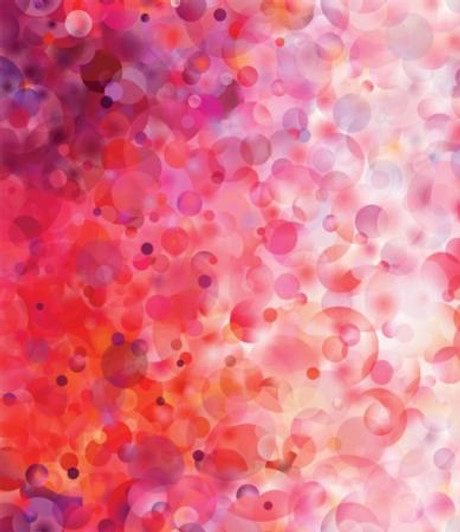 Moda - Gradients - Digital Bubbles, Red & Pink