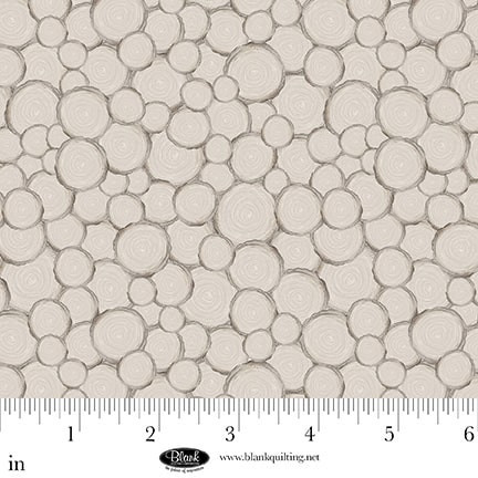 Blank Quilting - Petals & Pewter - Tree Trunk Geo, Gray
