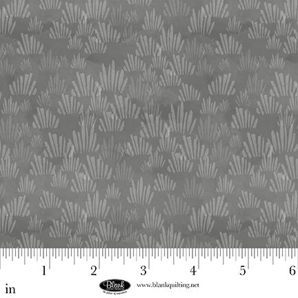 Blank Quilting - Petals & Pewter - Grass Texture, Gray