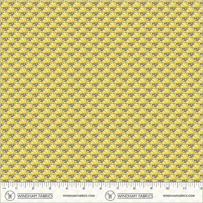 Windham Fabrics - Verona - Fanned, Yellow