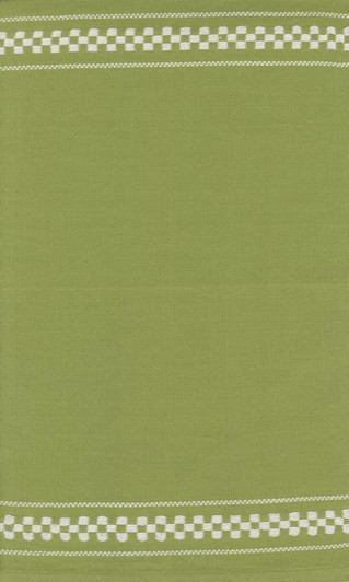 Moda - Rosie Toweling - 16" Hemmed Edge - Woven Check, Green