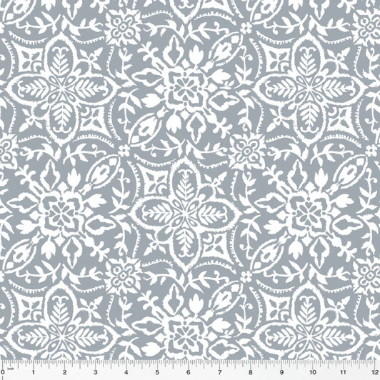 Windham Fabrics - Winter Fleece Print - Grayce, Gray
