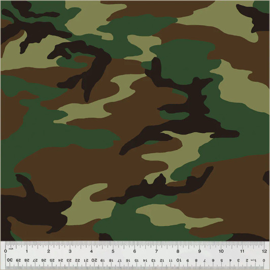 Windham Fabrics - Camo - Woodland Camo, Green