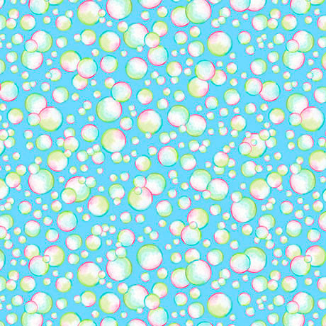 Quilting Treasures - Little Ones - Bubbles, Blue