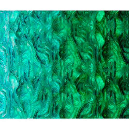 Quilting Treasures - Horizons - Ombre Wave, Turquoise