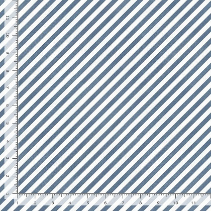 Timeless Treasures - Let Your Light Shine - Bias Stripe, Blue