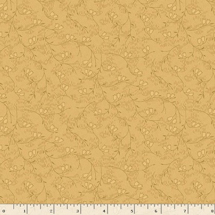 Marcus Fabrics - Canton Quilting Circle - Tulips, Gold